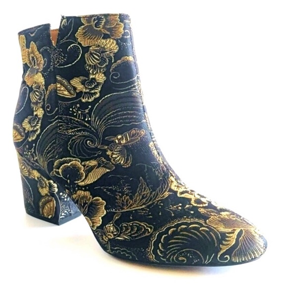 Franco Sarto Shoes - Franco Sarto ‘Olympia’ Floral Brocade Ankle Bootie